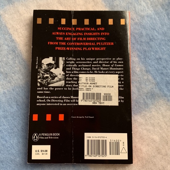 DAVID MAMET: On Directing Film - 107 pages - Book English - Picture 2 of 5